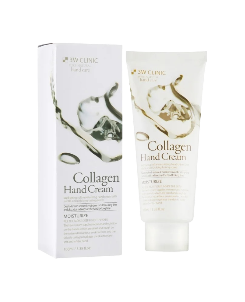 Омолаживающий крем для рук с коллагеном 3W Clinic Collagen Hand Cream