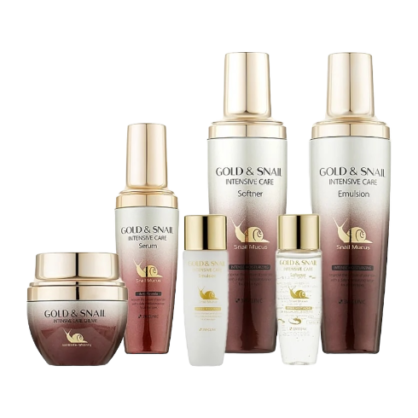 Антивіковий набір з муцином равлика та золотом 3W Clinic Gold And Snail Intensive Care Set