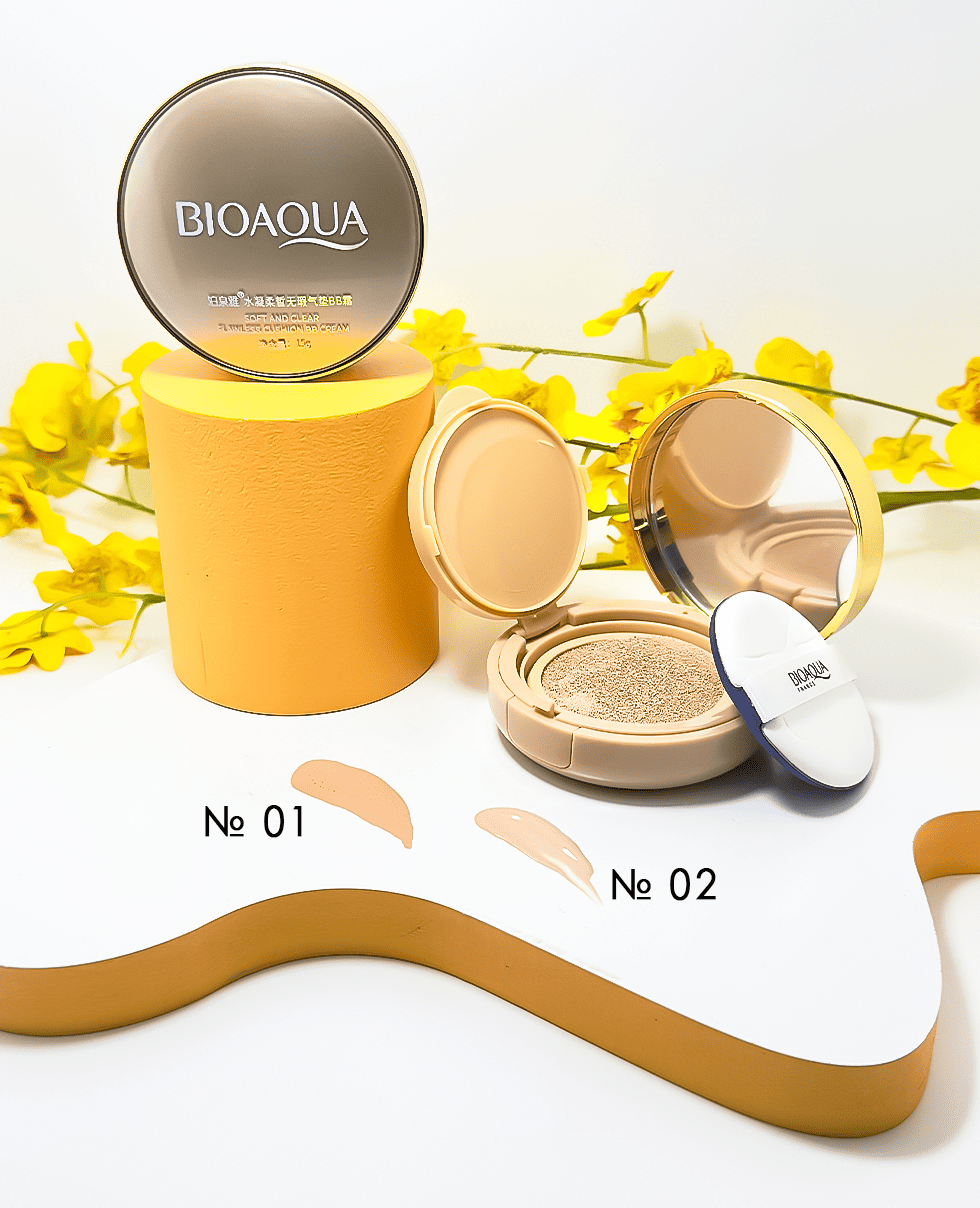 ВВ крем в кушоне с натуральным финишем Bioaqua Hydrating Soft And Flawless Air Cushion BB Cream