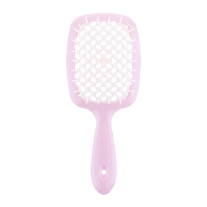 Расческа пудрово-белая для легкого расчесывания волос Janeke Superbrush