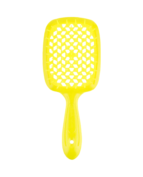 Расческа желтая для легкого расчесывания волос Janeke Superbrush