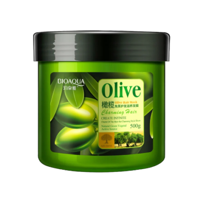 Маска для волос с оливой BIOAQUA Olive Hair Mask Moisturizing Hair