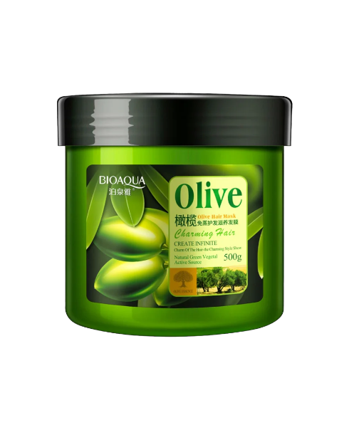 Маска для волос с оливой BIOAQUA Olive Hair Mask Moisturizing Hair