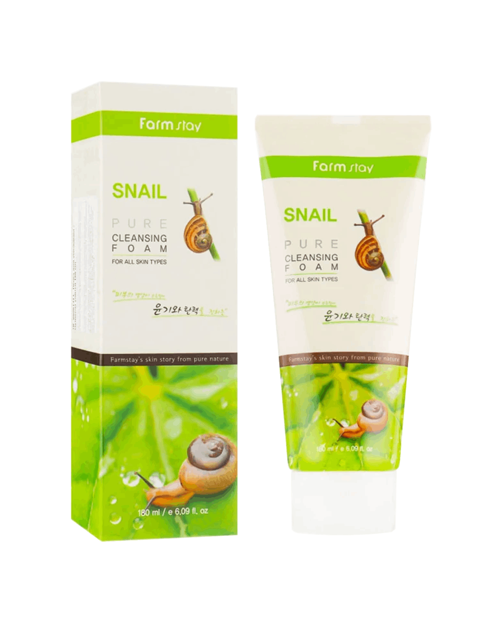 Пенка с муцином улитки Farm Stay Snail Pure Cleansing Foam