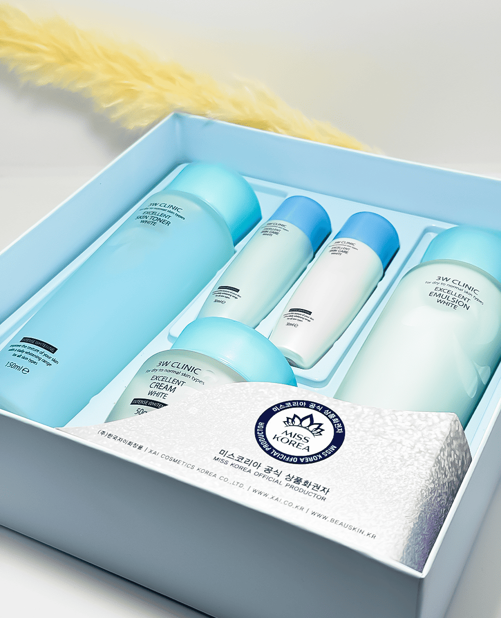 Набор с ниацинамидом 3W CLINIC Excellent White Skin Care 3 Set | AZI