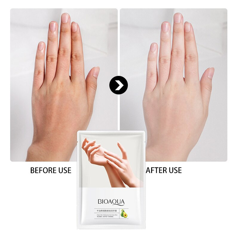 Тканинна маска для рук з авокадо та ніацинамідом BIOAQUA Avokado Niacinamide Moinsturizing Hand Mask