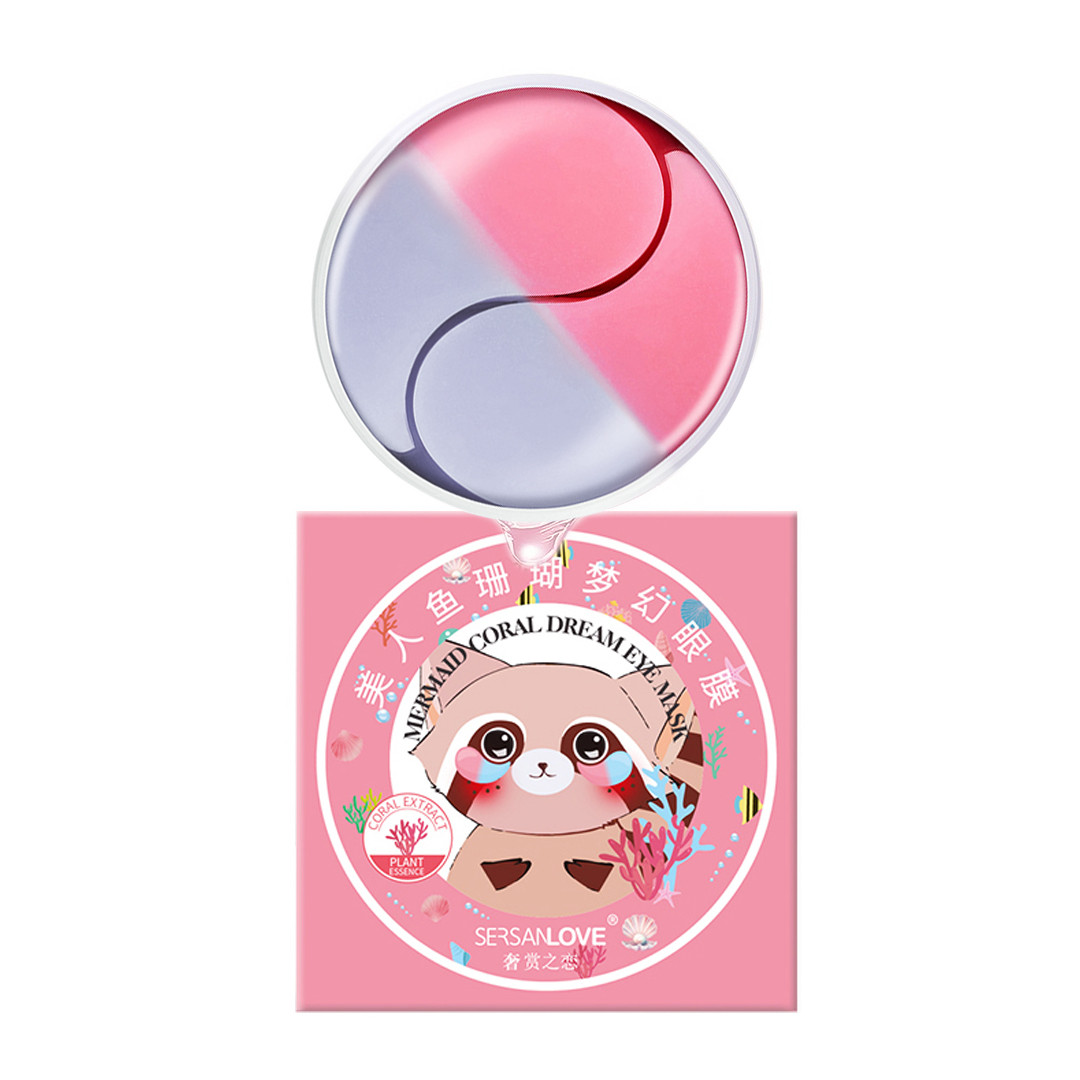 Гидрогелевые патчи с кораллом SERSAN LOVE Mermaid Coral Dream Eye Mask