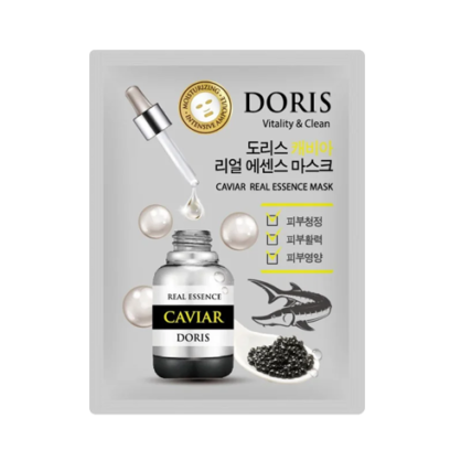 Тканинна маска з екстрактом чорної ікри Doris Caviar Real Essence Mask
