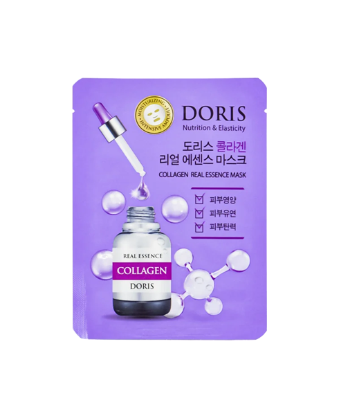 Ампульна тканинна маска з колагеном Doris Collagen Real Essence Mask