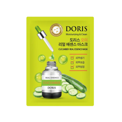 Ампульна тканинна маска з огірком Doris Cucumber Real Essence Mask