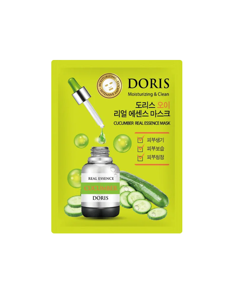 Ампульна тканинна маска з огірком Doris Cucumber Real Essence Mask