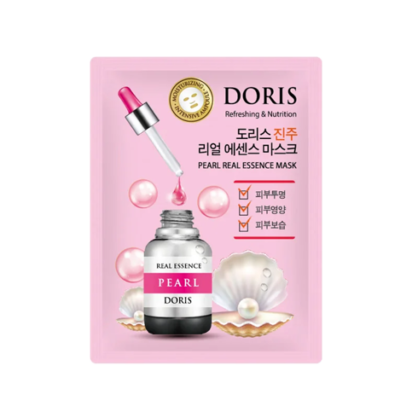 Ампульна тканинна маска з перлами Doris Pearl Real Essence Mask
