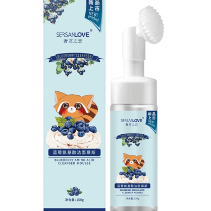 Пінка-мус з чорницею SERSAN LOVE Blueberry Amino Acid Cleansing Mousse