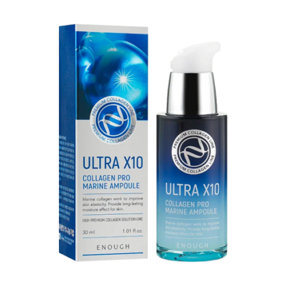 Сироватка для обличчя з колагеном антивікова Enough Ultra X10 Collagen Pro Marine Ampoule