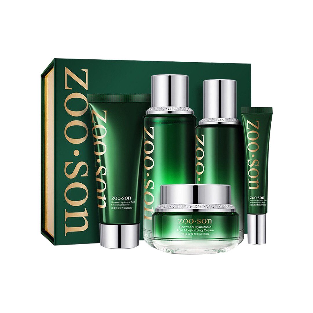 Набор с водорослями мозуку и гиалуроновой кислотой Zoo:Son Seaweed & Hyaluronic Acid Skin Care Five Sets