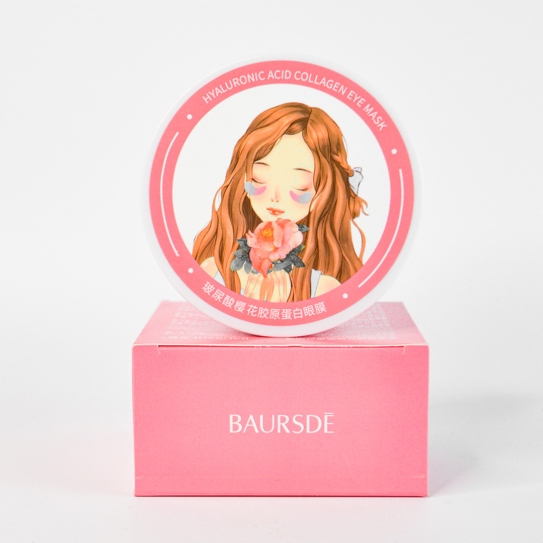 Гидрогелевые патчи с гиалуроновой кислотой Baursde Hyaluronic Acid Collagen Eye Mask