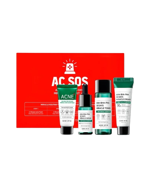 Набор миниатюр с кислотами SOME BY MI AHA-BHA-PHA 30 Days Miracle AC SOS Kit