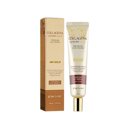 Крем вокруг глаз с золотом 3W CLINIC Collagen & Luxury Gold Premium Eye Cream