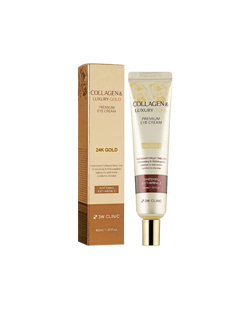 Крем вокруг глаз с золотом 3W CLINIC Collagen & Luxury Gold Premium Eye Cream
