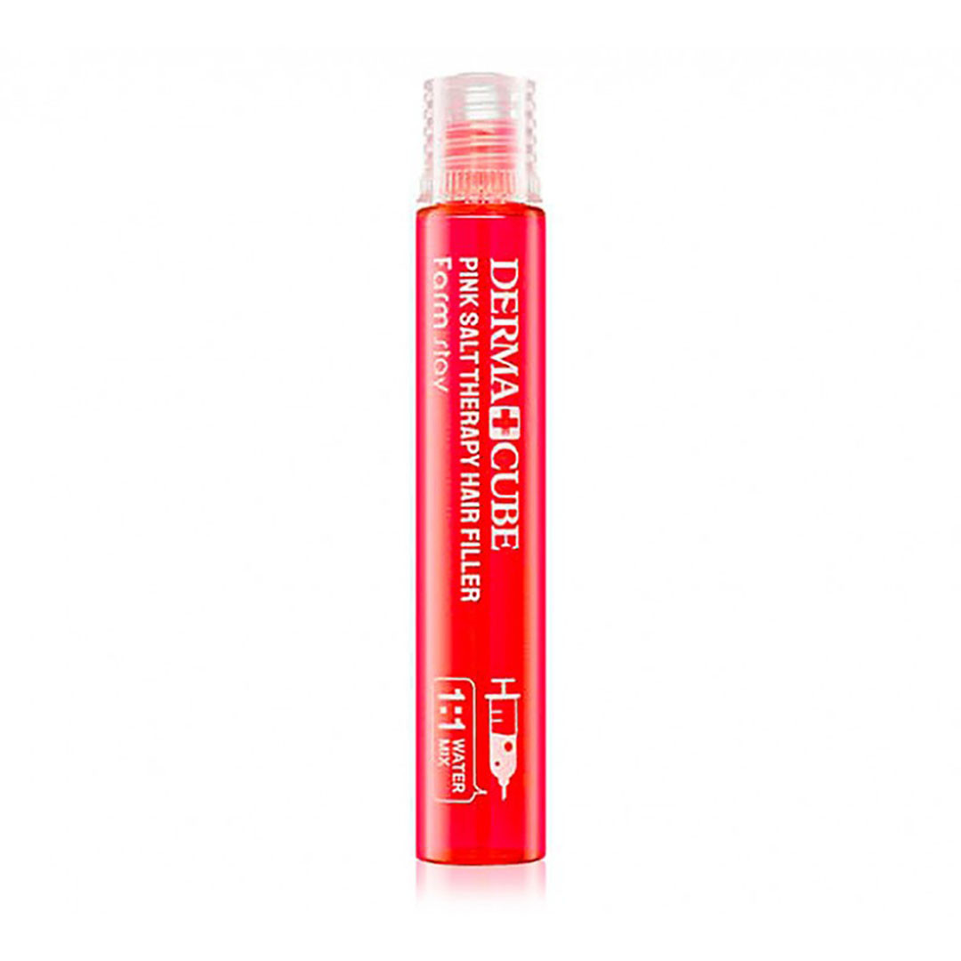 Філер для волосся з рожевою сіллю Farm Stay Dermacube Pink Salt Therapy Hair Filler