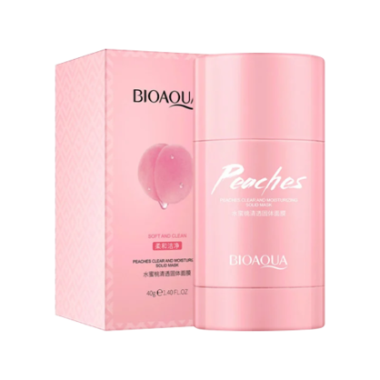 Маска для лица с персиком Bioaqua Peaches Clear And Moisturizing Solid Mask
