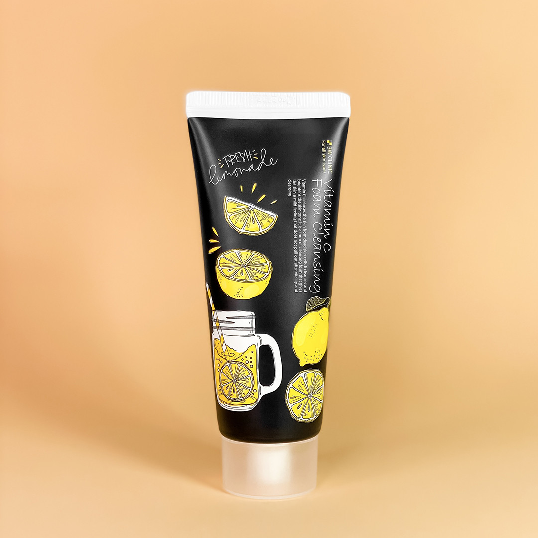 Пінка для вмивання з вітаміном С 3W Clinic Vitamin C Foam Cleansing