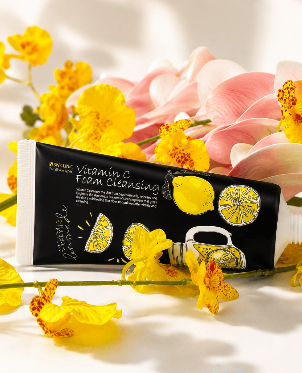 Пенка для умывания с витамином С 3W Clinic Vitamin C Foam Cleansing