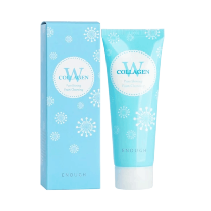 Пінка для вмивання з колагеном Enough W Collagen Pure Shining Foam Cleansing