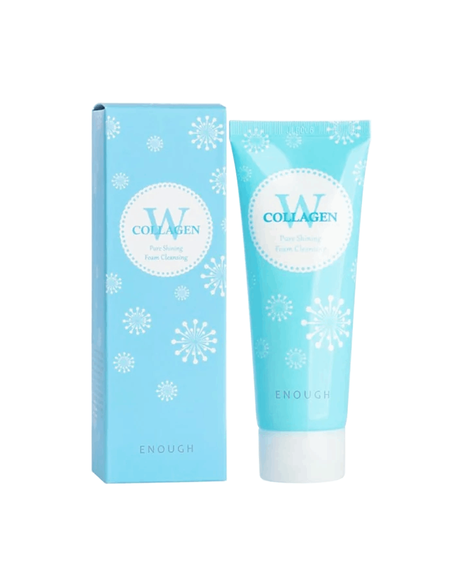 Пінка для вмивання з колагеном Enough W Collagen Pure Shining Foam Cleansing