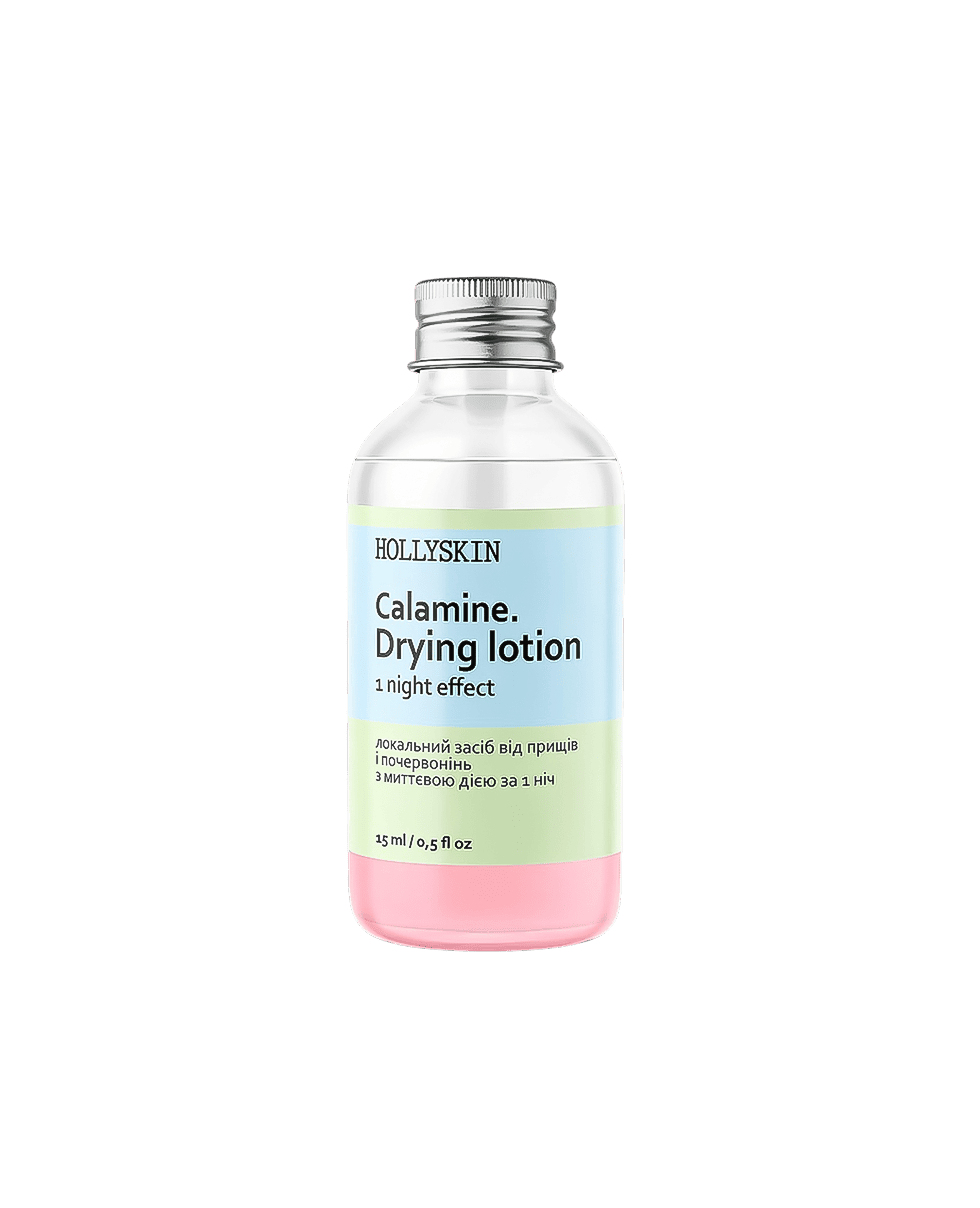 Локальний засіб від прищів та почервонінь HOLLYSKIN Calamine. Drying Lotion