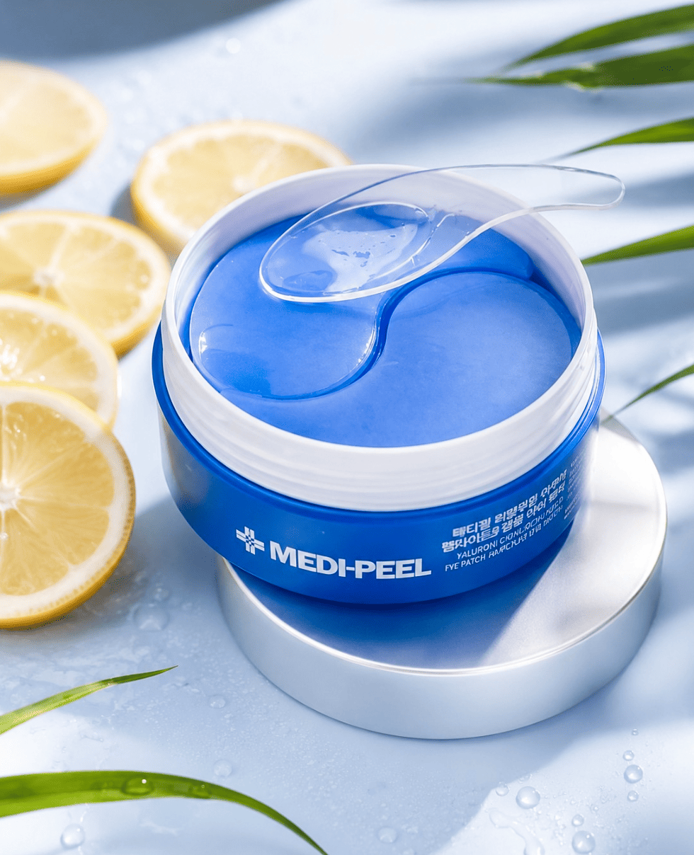 Гидрогелевые патчи с гиалуроновой кислотой и пептидами Medi Peel Hyaluron Aqua Peptide 9 Ampoule Eye Patch