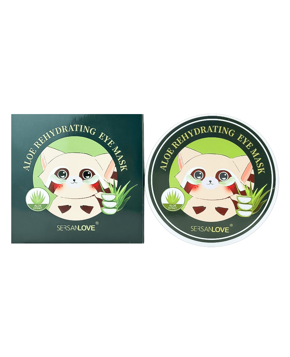 Гидрогелевые патчи с алоэ вера SERSAN LOVE Aloe Rehydrating Eye Mask