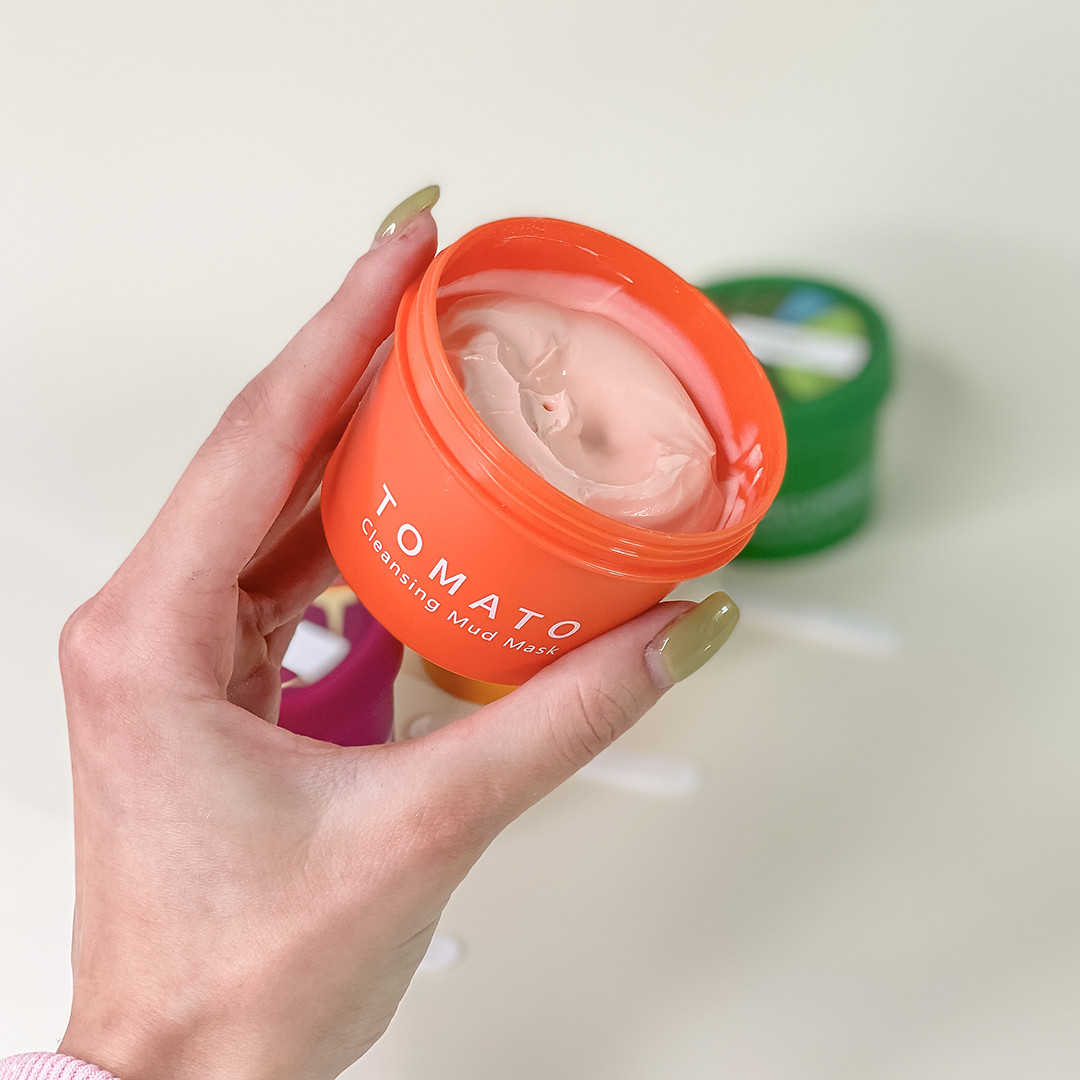 Грязьова маска для обличчя з томатом SERSAN LOVE Tomato Cleansing Mud Mask