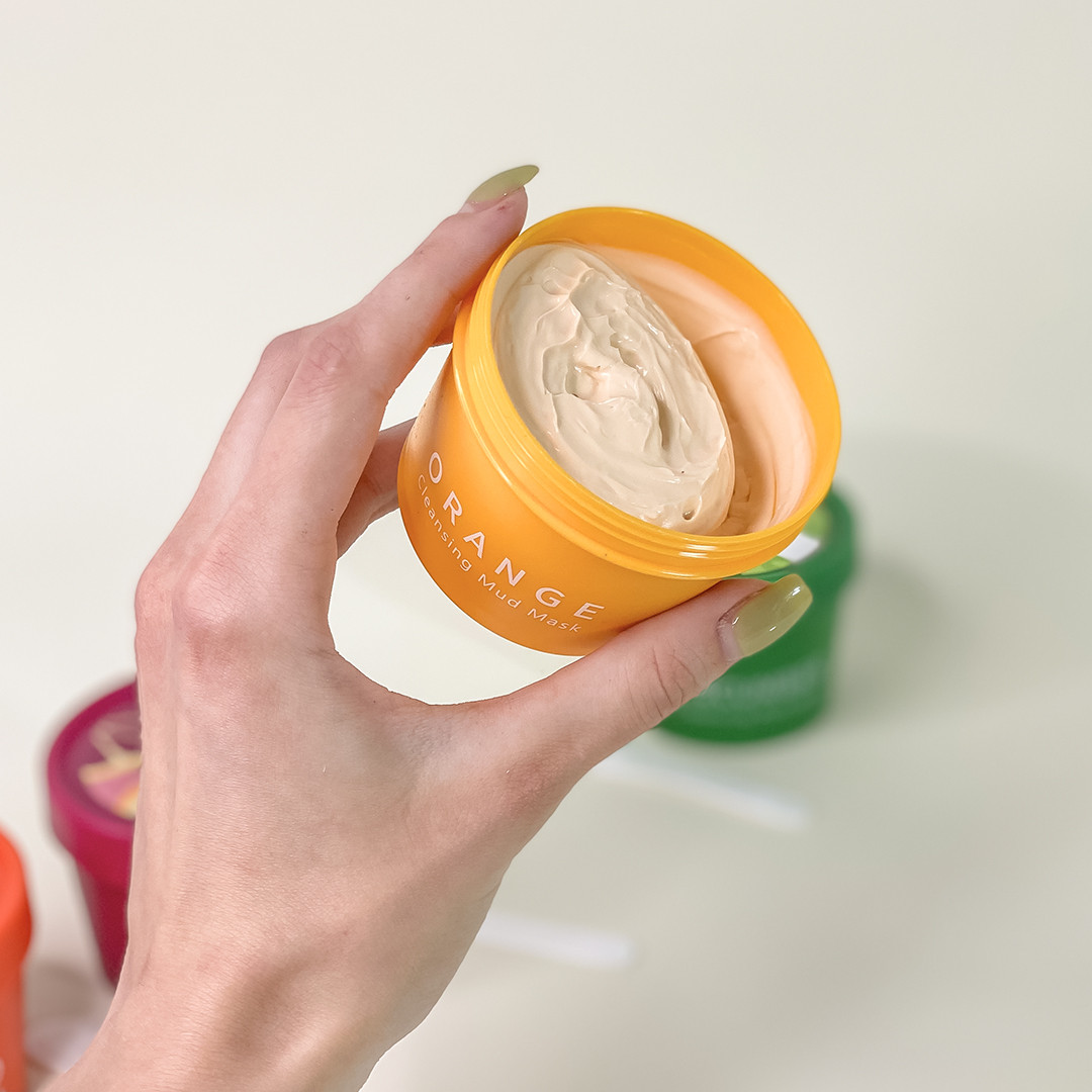 Грязевая маска для лица с апельсином SERSAN LOVE Orange Cleansing Mud Mask