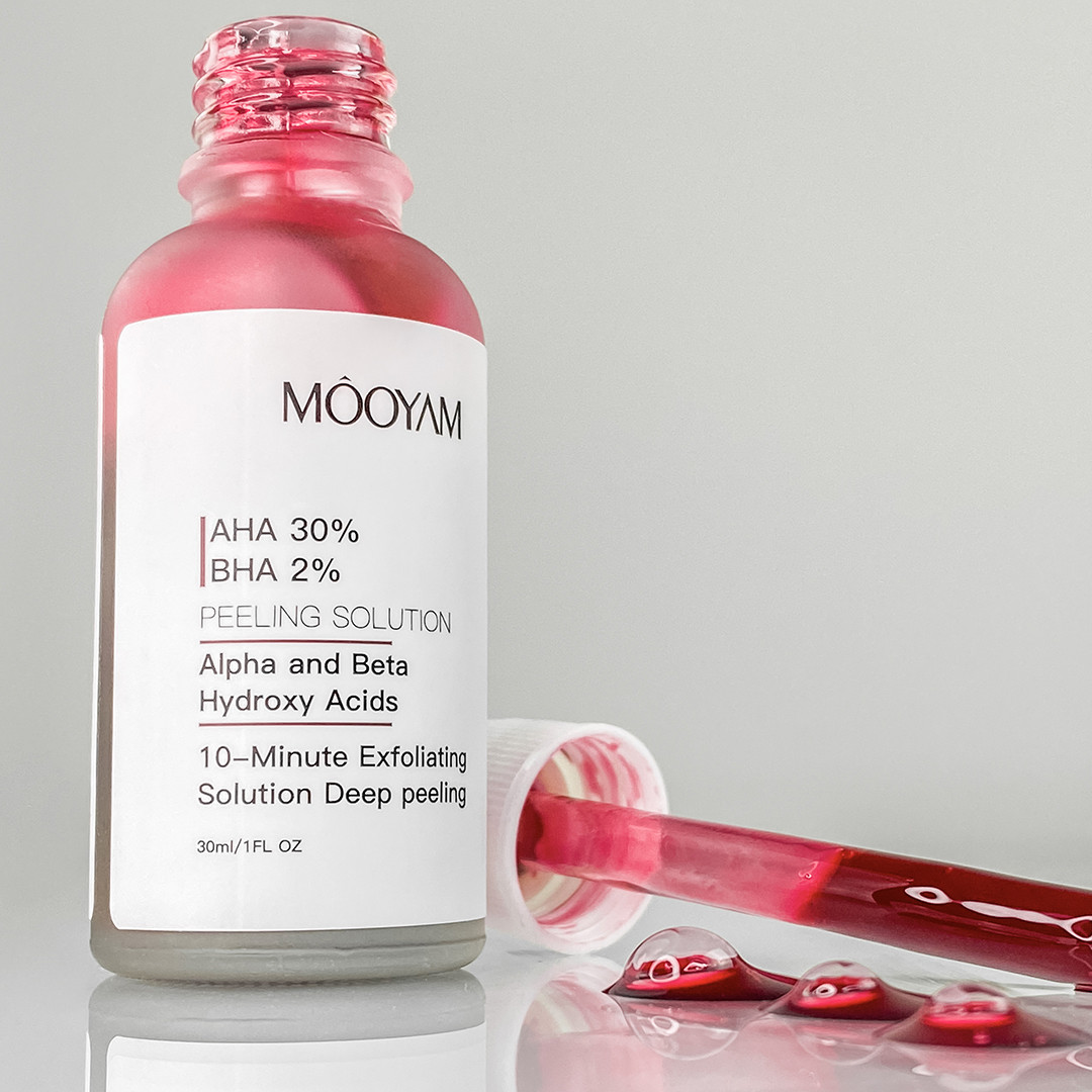 Пілінг з АНА та ВНА кислотами MOOYAM AHA 30% BHA 2% Peeling Solution