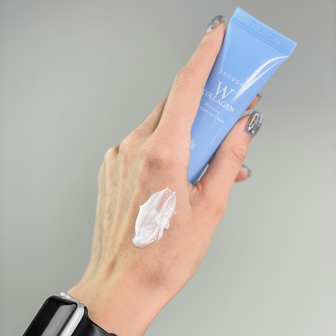 Крем для шкіри навколо очей освітлюючий з колагеном Enough W Collagen Whitening Premium Eye Cream
