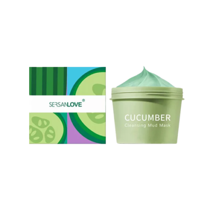 Грязьова маска для обличчя з огірком SERSAN LOVE Cucumber Cleansing Mud Mask