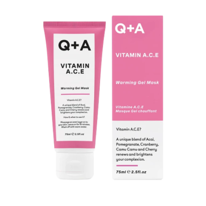 Мультивітамінна маска для обличчя Q+A Vitamin A.C.E. Warming Gel Mask