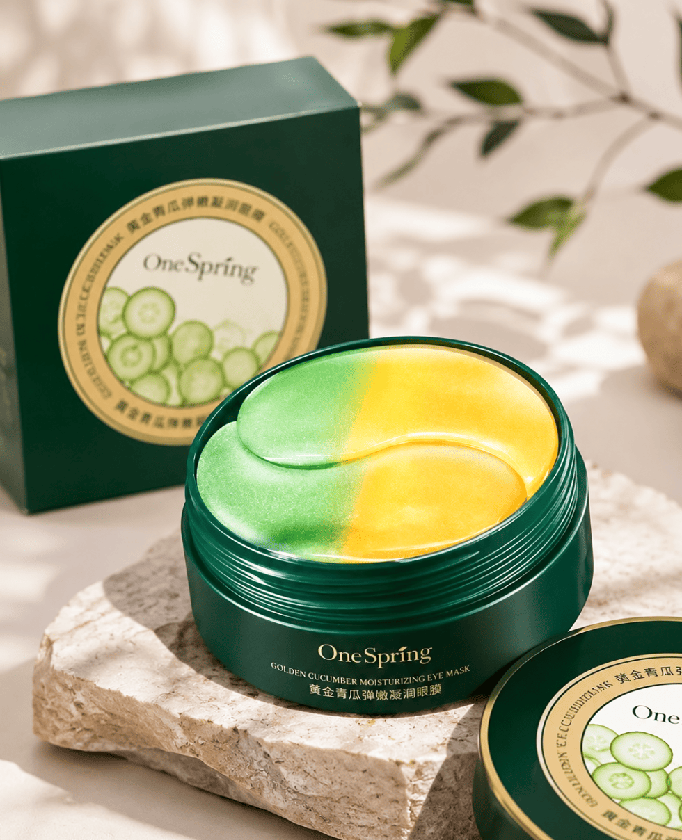 Гидрогелевые патчи с огурцом One Spring Golden Cucumber Moisturizing Eye Mask