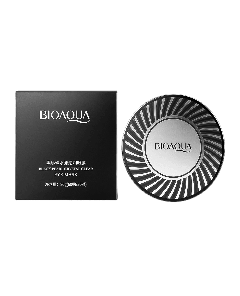 Гідрогелеві патчі з чорними перлами Bioaqua Black Pearl Crystal Clear Eye Mask