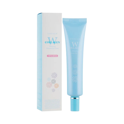 Крем для кожи вокруг глаз осветляющий с коллагеном Enough W Collagen Whitening Premium Eye Cream