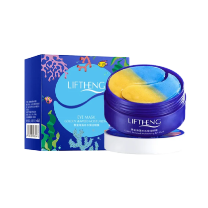 Гідрогелеві патчі з морськими водоростями Liftheng Golden Seaweed Moisturizing Eye Mask