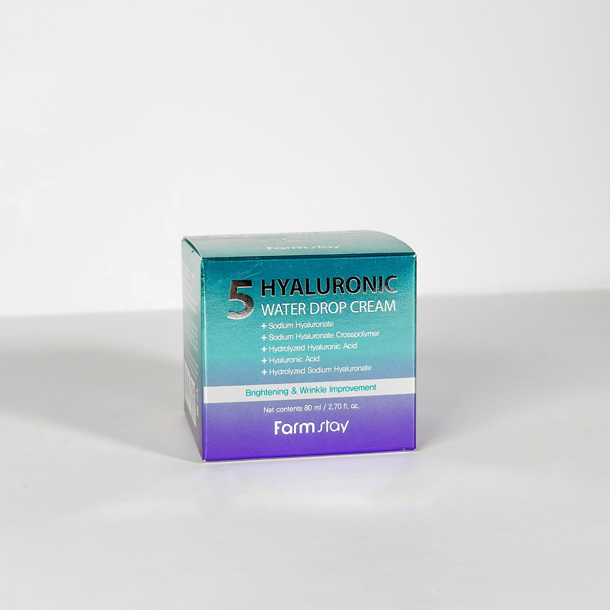 Зволожуючий крем з 5 видами гіалуронової кислоти Farm Stay Hyaluronic 5 Water Drop Cream
