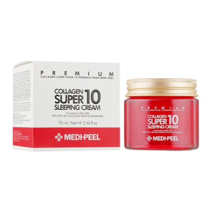 Ночной крем для лица с коллагеном Medi Peel Collagen Super 10 Sleeping Cream