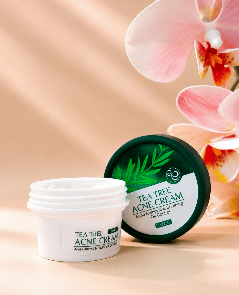 Крем для лица от акне с экстрактом чайного дерева LAIKOU Tea Tree Acne Cream