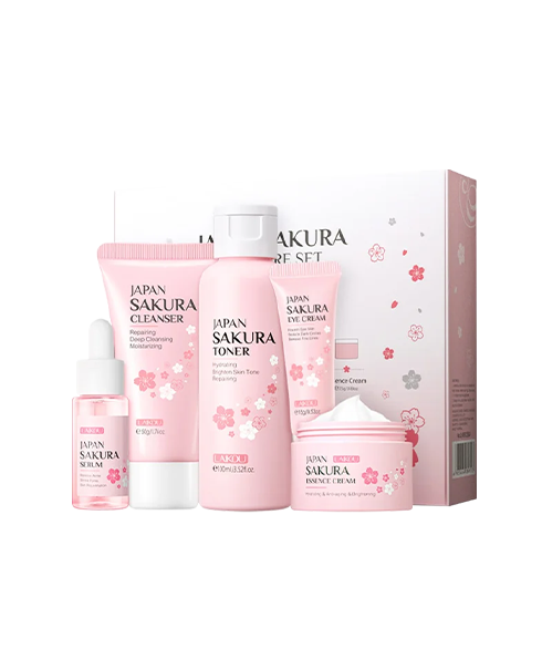 Подарунковий набір з екстрактом японської сакури LAIKOU Japan Sakura Skincare Set