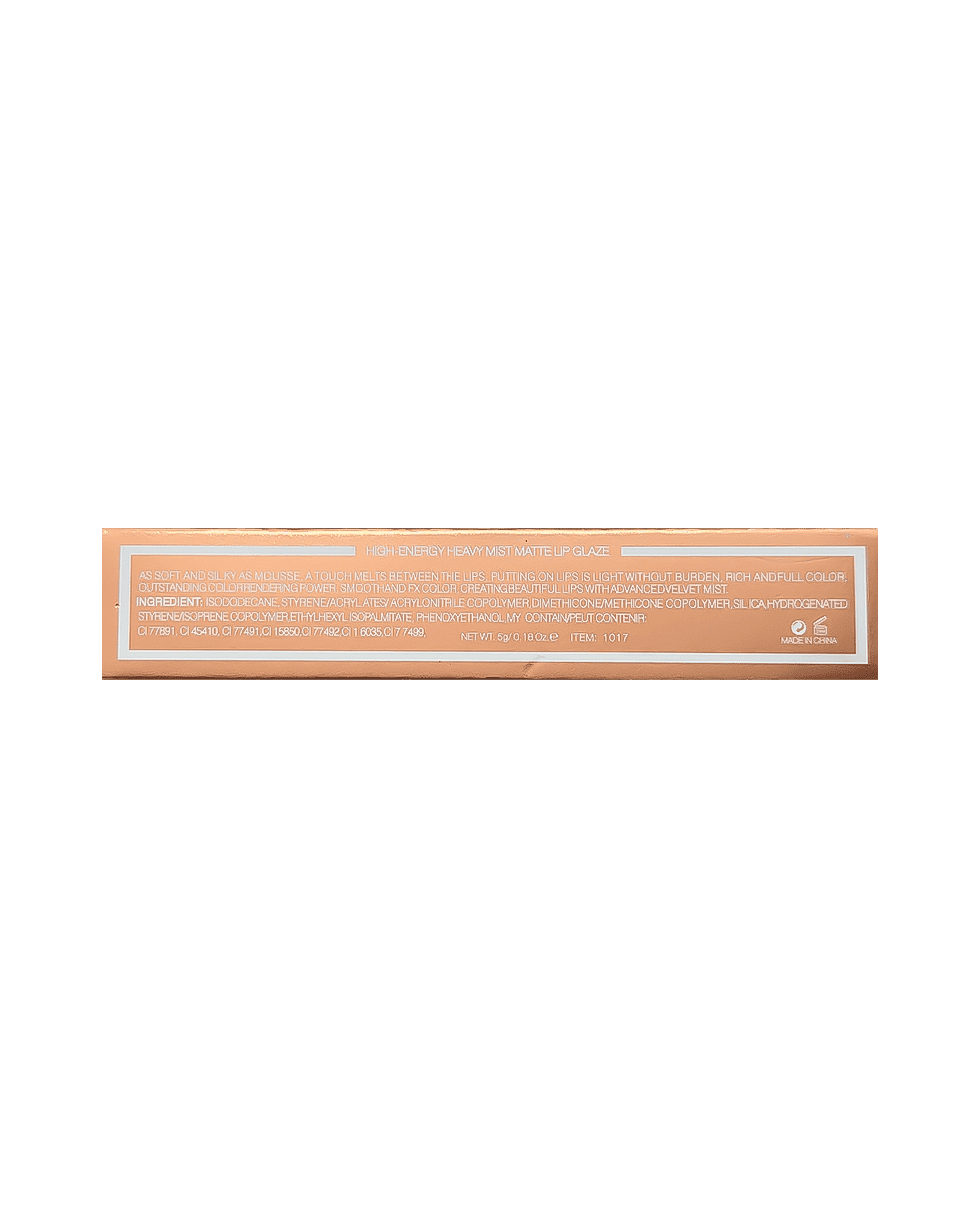 Жидкая матовая помада O.TWO.O High-Energy Heavy Mist Matte Lip Glaze