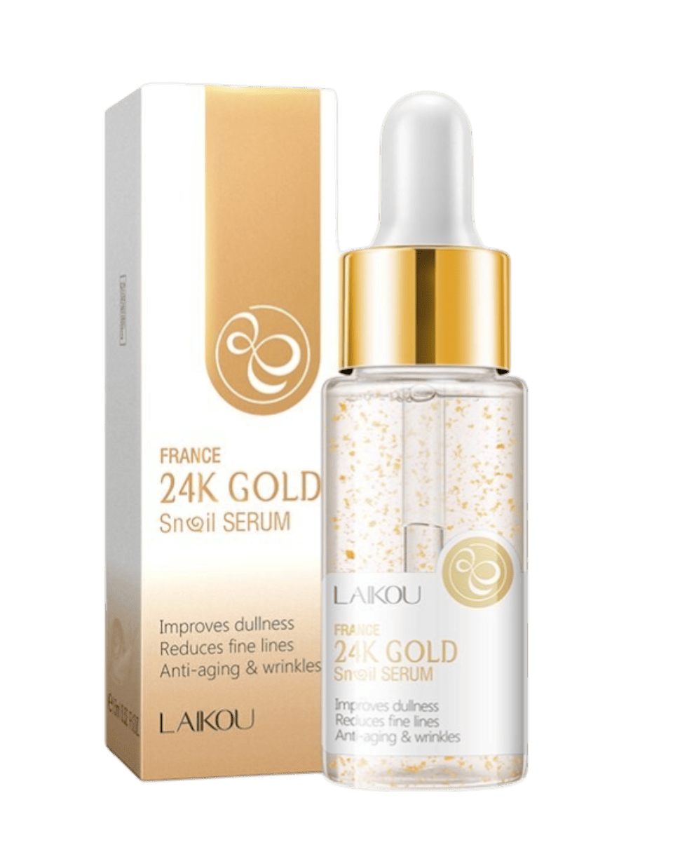 Сыворотка с золотом и муцином улитки LAIKOU France 24K Gold Snail