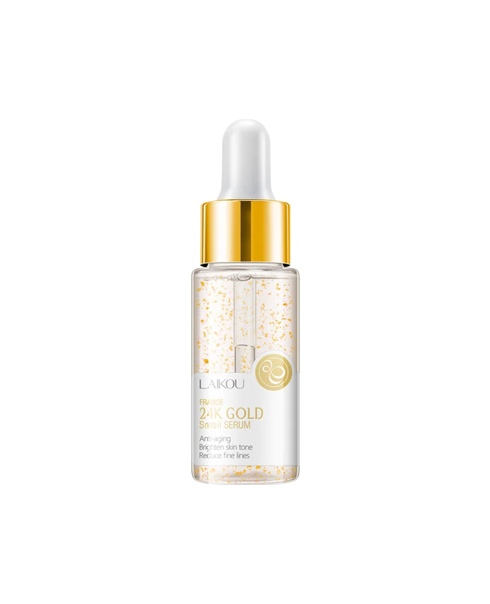 Сыворотка с золотом и муцином улитки LAIKOU France 24K Gold Snail
