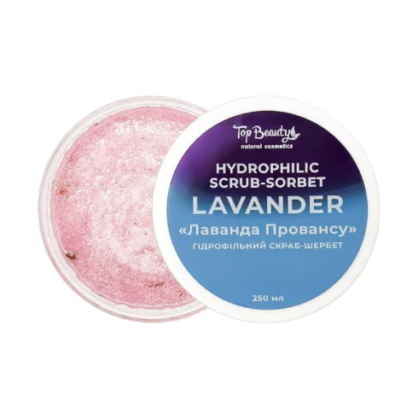 Гідрофільний скраб-щербет для тіла з ароматом лаванди  Top Beauty Hydrophilic Scrub-sorbet Lavander